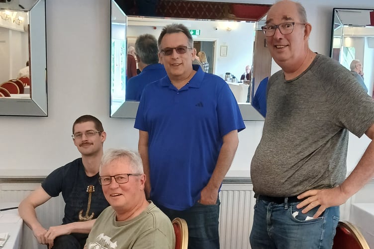 Ben, Martin, Scott and Mark, Pembrokeshire Chess Club, Champions of the Welsh Chess Premier League and Under-1850 League for 2026!