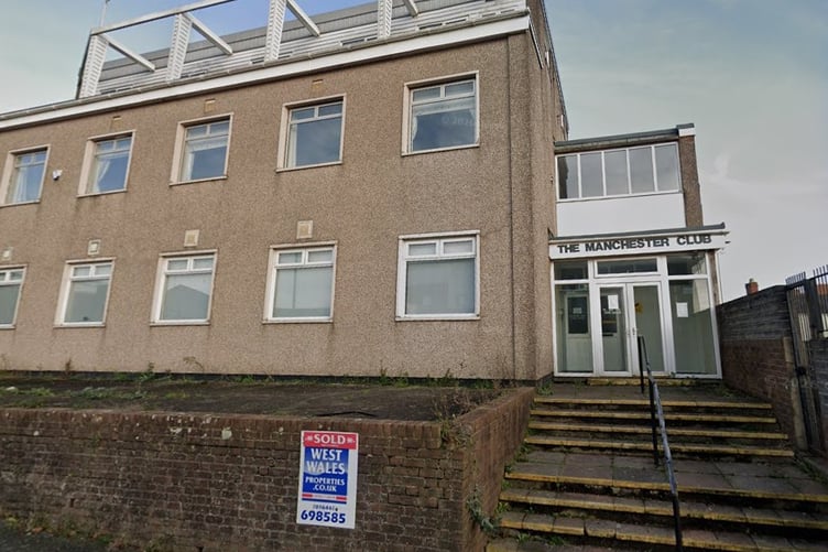 The former Manchester Club social club, Fulke Street, Milford Haven. Picture: Google Street View.