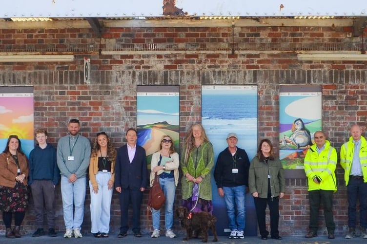 new artwork at Haverfordwest Railway Station,