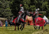 Medieval jousting excitement at Carew Castle