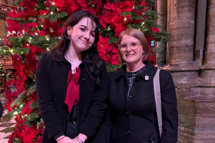 Megan Smyth with Vikki Phillips from Action for Children