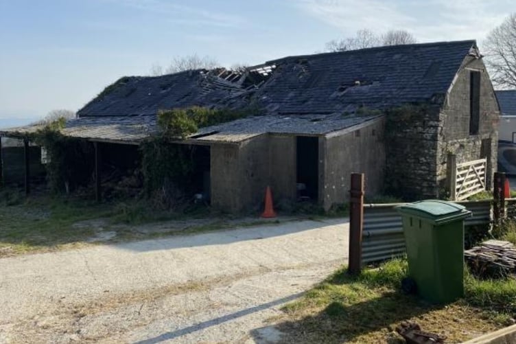Plans to convert a barn at Maes y Felin, Bridell to a home have been approved. Picture: Wyn Harries MRICS application to Pembrokeshire County Council.