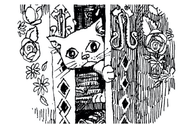 Simon Gane, once a Viz magazine cartoonist has illustrated Dave's cat Molly 'perfectly' for his book.
