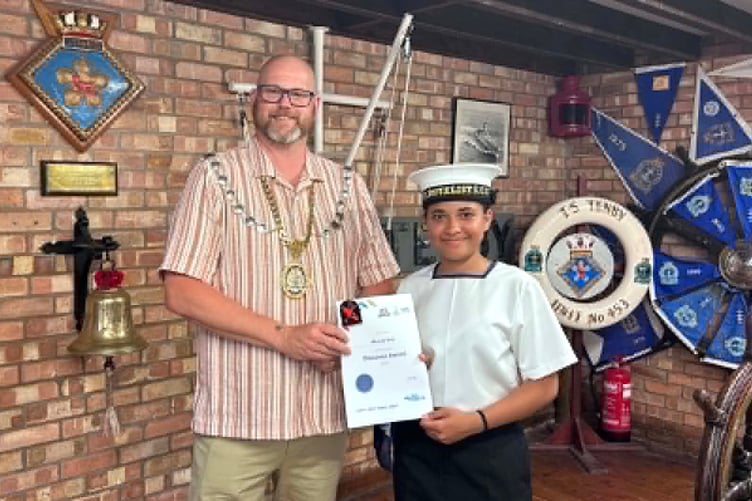 Tenby Sea Cadets are one of the Mayor's chosen charities for his year of office