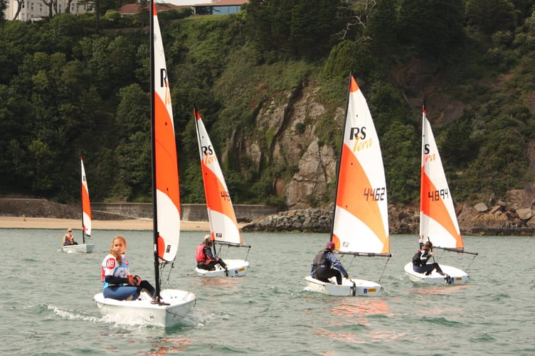 The RYA Welsh Dragon junior races were well contested