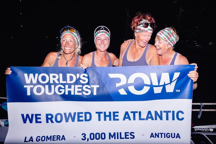 Left to Right) Denise Lenoard, Liz Collyer, Helen Heaton and Heledd Williams
Credit:
World's Toughest Row