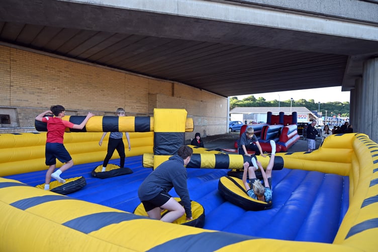 Inflatable fun ‘Under the Bridge’ at Milford Waterfront