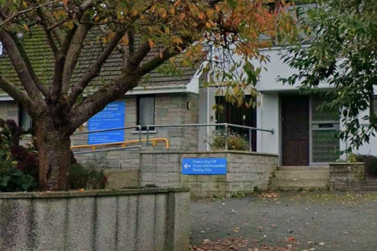 The entrance to the former GP surgery, New Street, St Davids. Picture: Google Street View.
