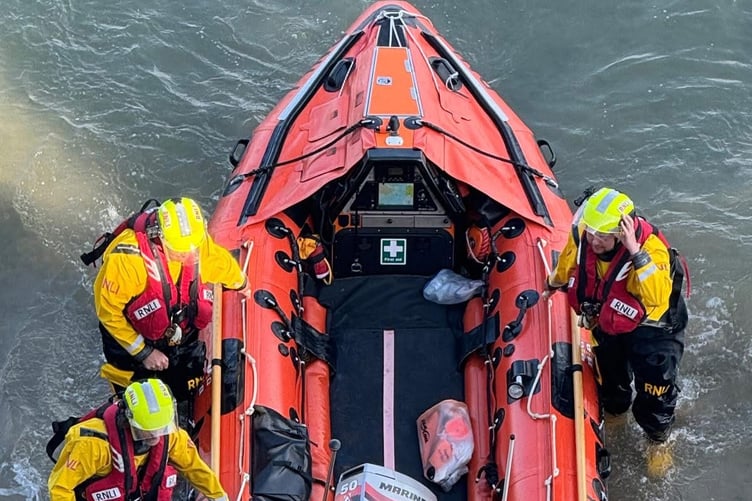 Tenby RNLI inshore lifeboat