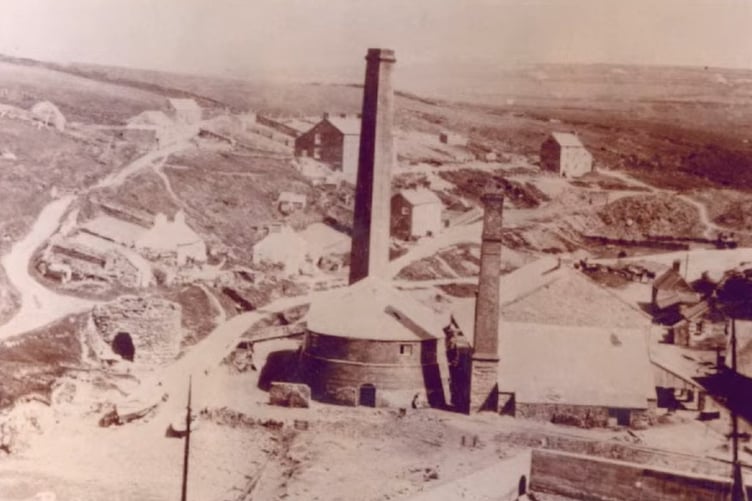 A historic picture of the brickworks at Porthgain. Picture: Pembrokeshire Coast National Park webcast.