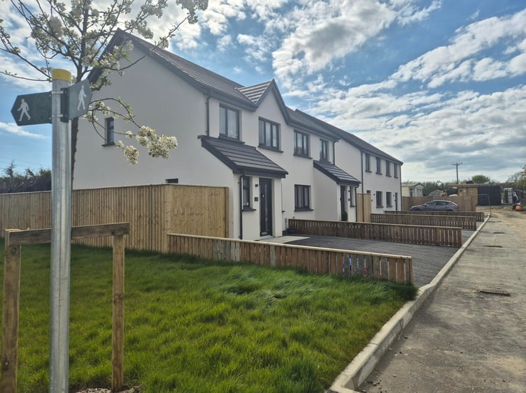 A new housing development at Harcourt Close in Hook