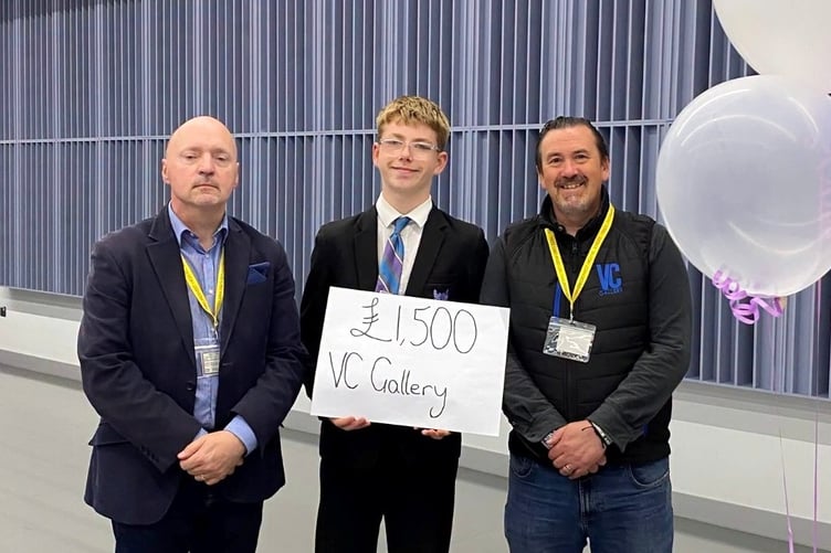 The event also celebrated the achievements of the school’s Service Pupil Ambassadors, who presented a cheque for £1,500 to Barry John MBE of the VC Gallery following a series of successful fundraising activities.