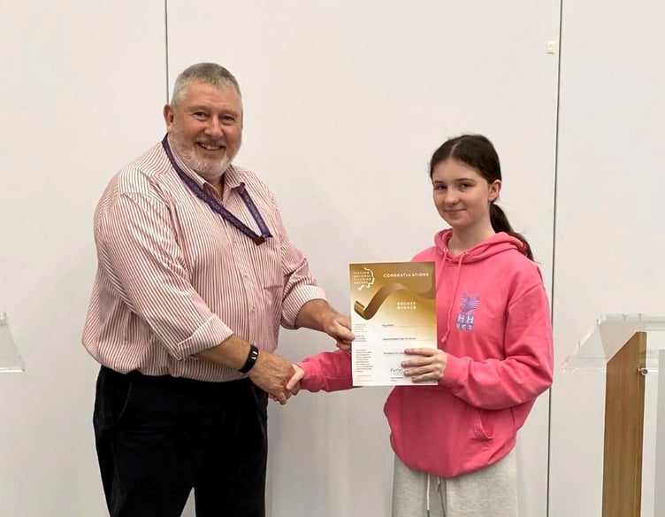 Haverfordwest High's Reg White receives national recognition