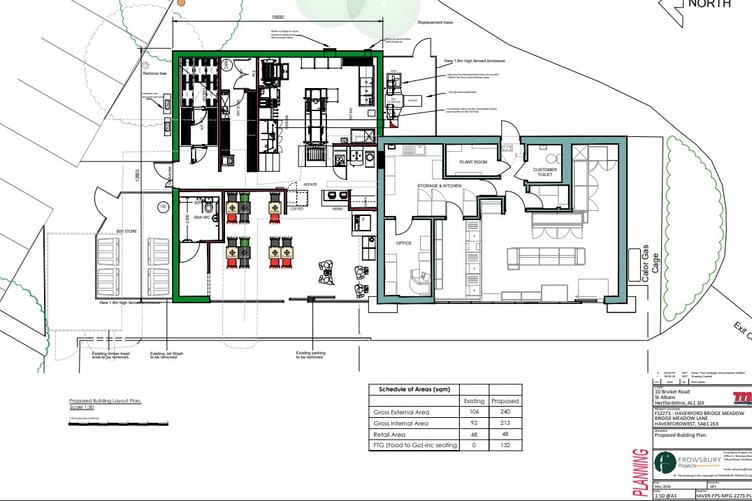 Plans for a Burger King in Haverfordwest have been submitted to county planners.