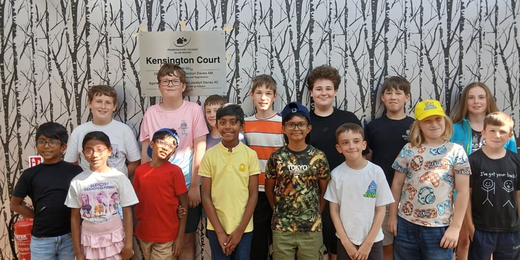 Castell Nedd Chess Team at Steynton, Pembrokeshire: Advik Ram, Aarush Ram, Jakob Josh-Wright,,Virat Nagari, William O'Connor, Oscar Purcell, Ethan Tirukoti, Misha Nigari and Cae Aubrey