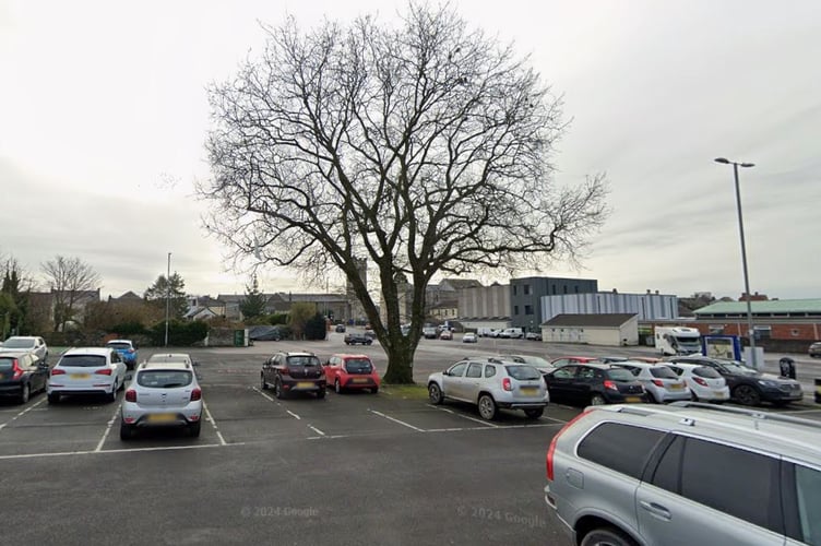 St Peter's car park, Carmarthen