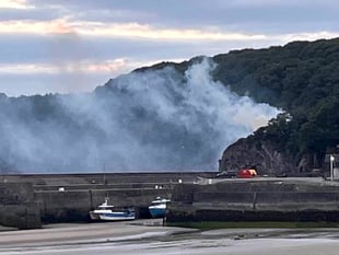 Major wildfire averted in Saundersfoot