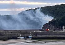 Wildfire narrowly avoided in Saundersfoot