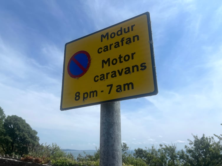 camper van motorhome sign