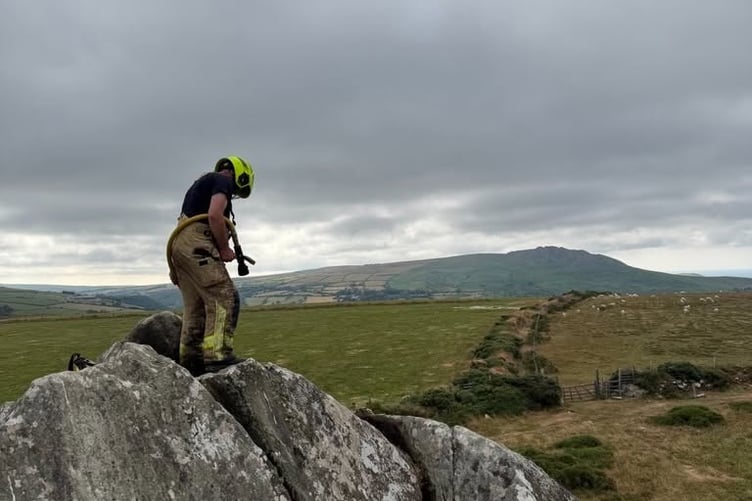 Wildfire narrowly averted near the Preseli Hills