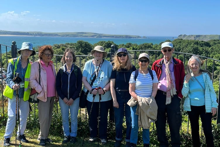 Steadies at Battery Gardens, Tenby on July 11