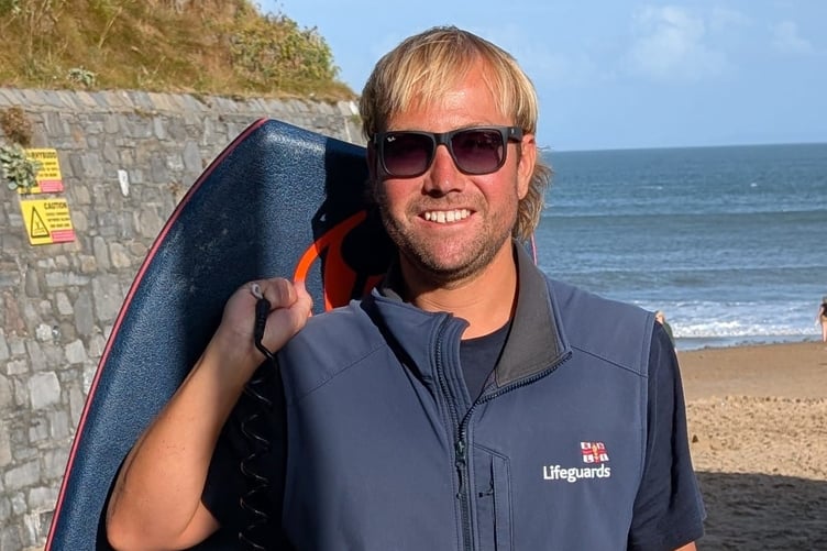 RNLI Lifeguard Supervisor, thirty-six-year-old Carl Amos, has been a part of the South Pembrokeshire Lifeguard Team since the very beginning, joining at 18 after finishing sixth form.