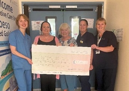 Natasha, Staff Nurse; Kate Preston, Molly’s Mother; Gill Pountney; Charlotte Grice, Senior Nurse and Nicola Thomas, Senior Sister.