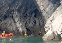 RNLI heroically saves dog from cliff