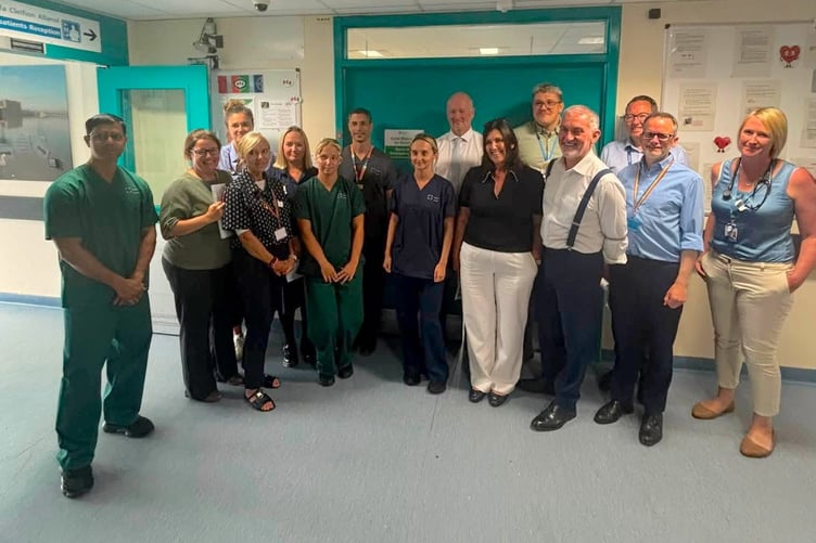 Visiting Withybush Hospital on at the end of July, Paul Marr and Claire Archibald were impressed as they met and talk to some of the teams working on the frontline of patient care.