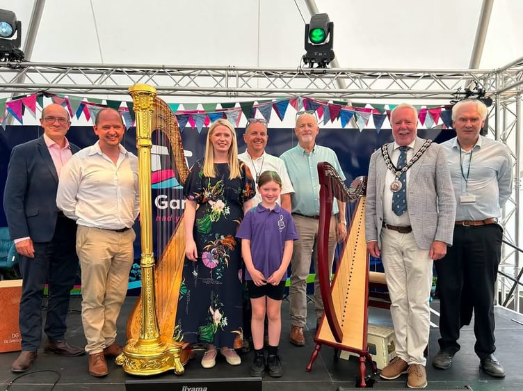 Pembrokeshire County Council Chief Executive Will Bramble, Chairman Cllr Delme Harries, Cllr John Davies, and Cllr Alistair Cameron Cabinet Member for Welsh language welcomed everyone to the Pentre and thanked partners for their contributions in bringing the Pentre to life.