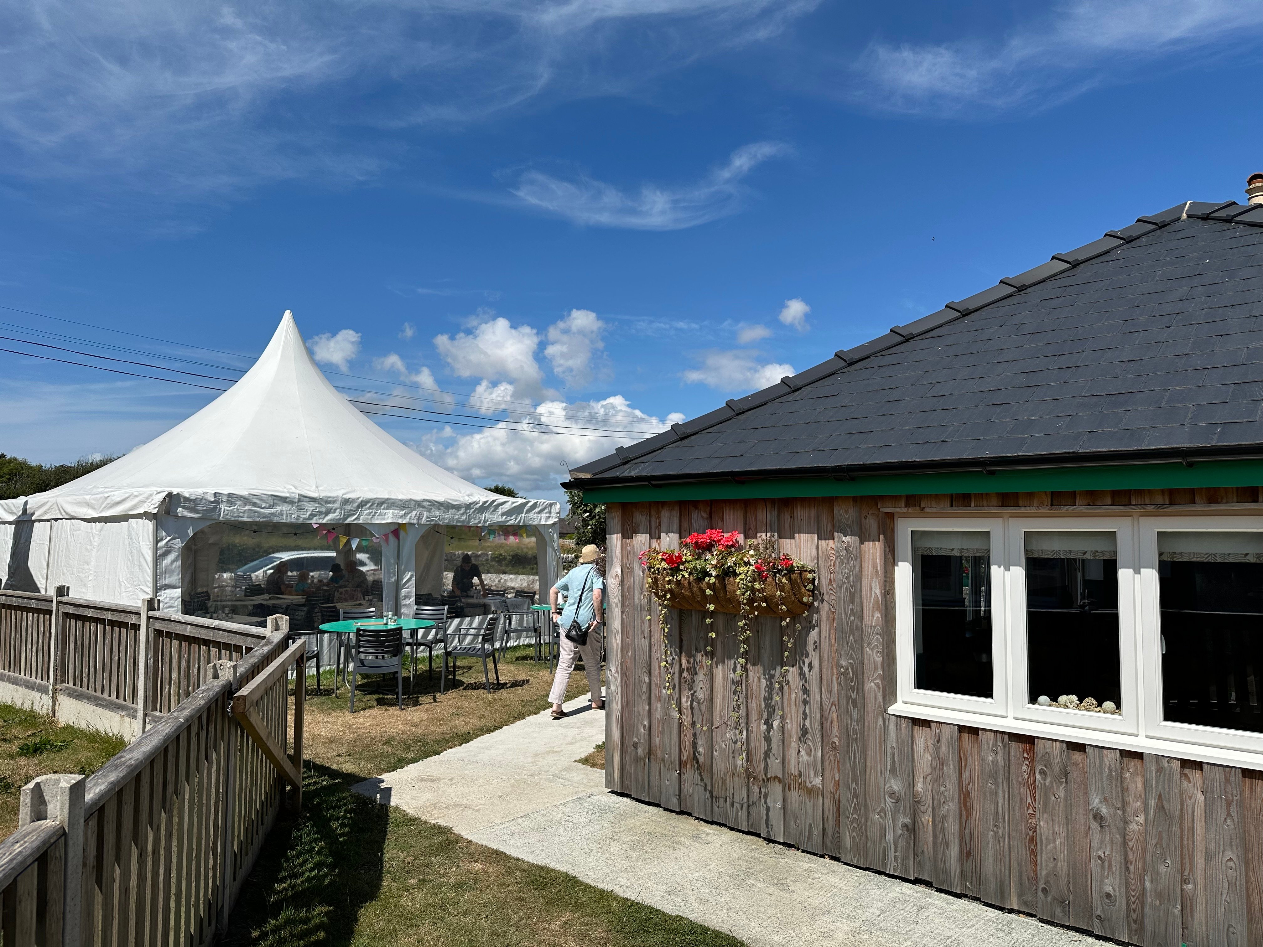 Bosherston Bistro - marquee and new building