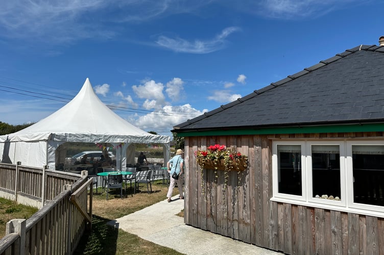 Bosherston Bistro - marquee and new building