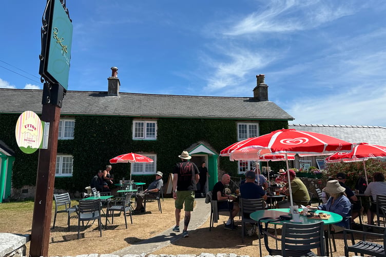 Bosherston Bistro’s garden feels instantly familiar