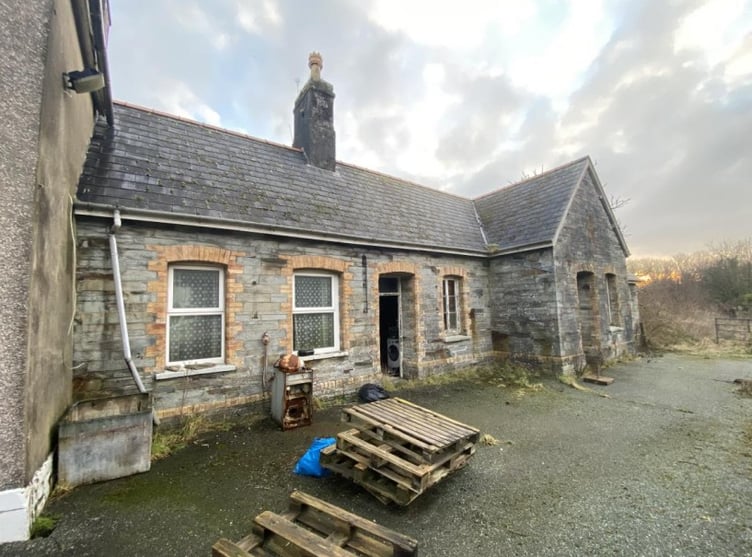 Mr James seeks permission for the conversion of a ticket office into a dwelling, at the old Ticket Office, Station Road, Crymych. Picture: Harries Planning Design