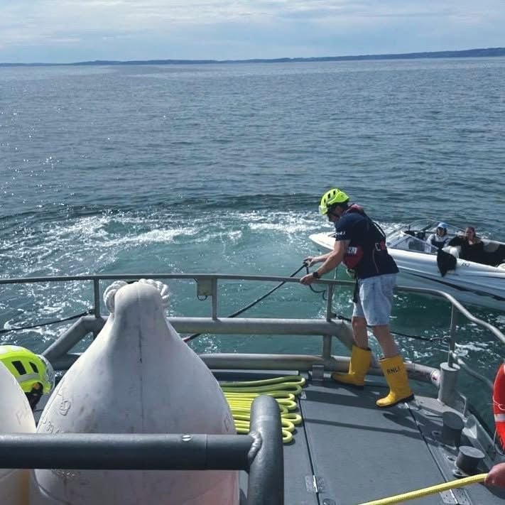 Tenby RNLI’s busy open day was cut slightly short due to shouts for both lifeboats.