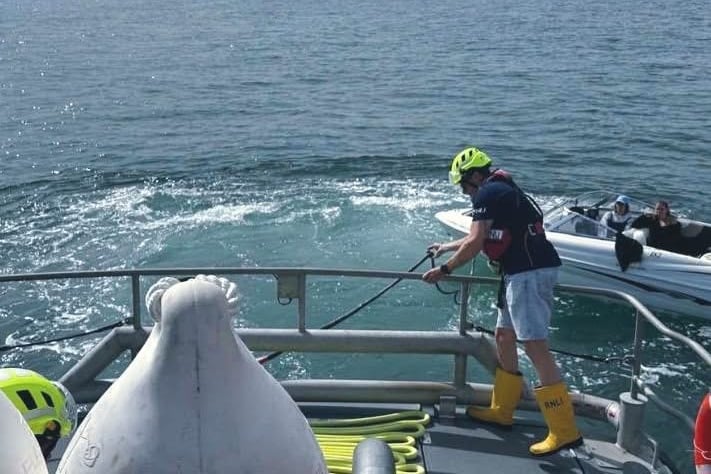 Tenby RNLI’s busy open day was cut slightly short due to shouts for both lifeboats.