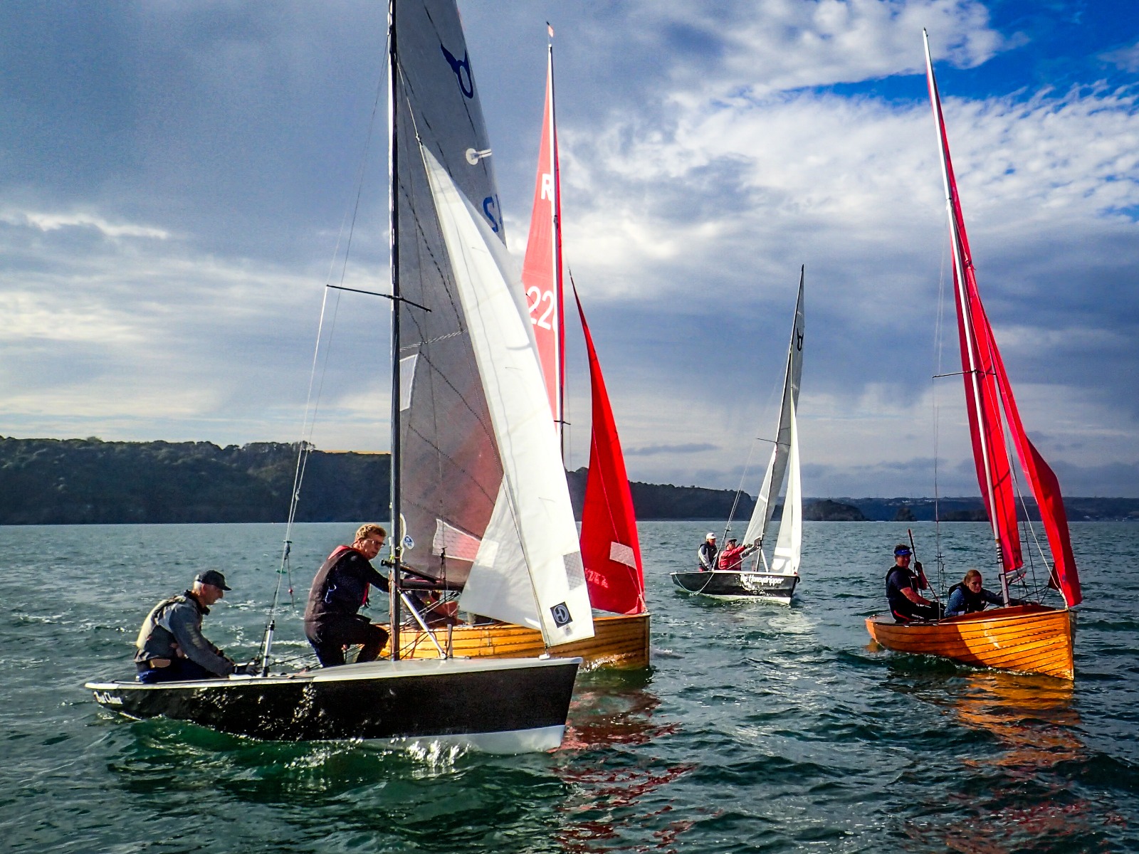 Dinghy sailing at Tenby Sailing Club