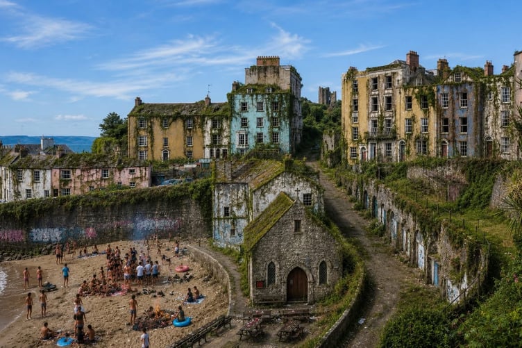 The spoof ‘Tenby Town Council’ Facebook profile's AI image of what Tenby might look like in the not to distant future!