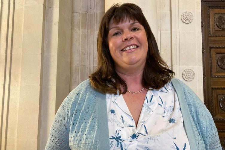 Cllr Brigitte Rowlands, who farms in north Swansea, pictured in 2022 (pic Richard Youle and free for use for wire partners)