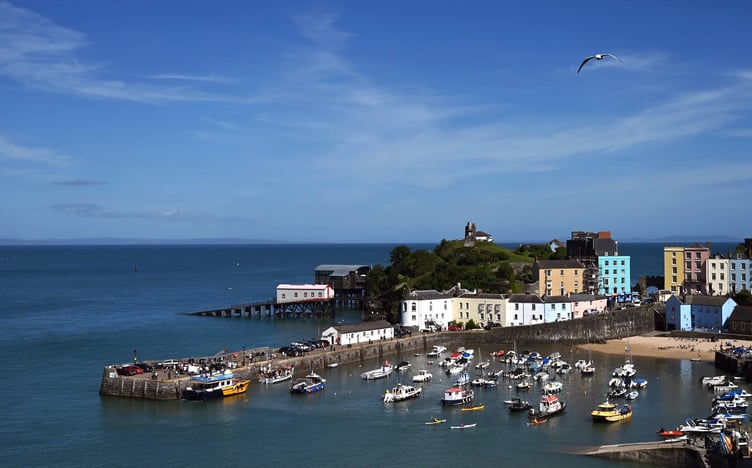 Tenby harbour view