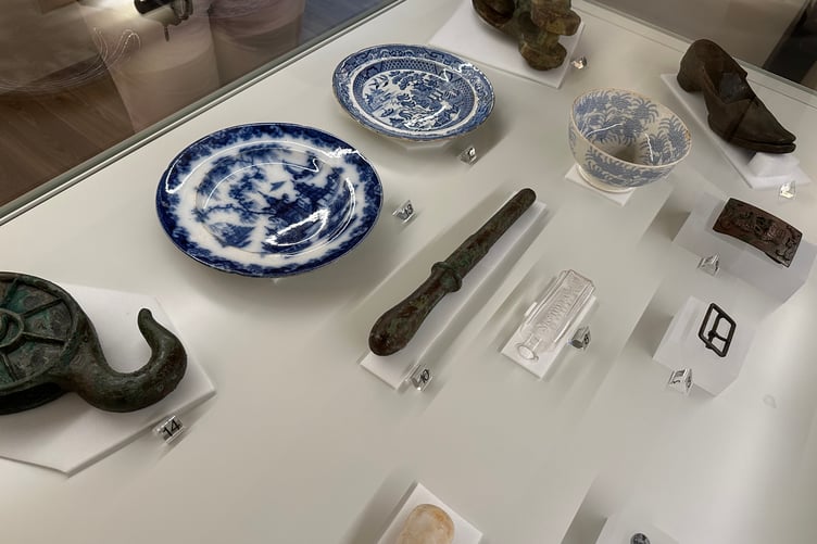 The exhibition features rare, previously unseen artefacts - on loan from the National Museum of the Royal Navy in Portsmouth - which were recovered directly from the shipwreck of HMS Erebus.