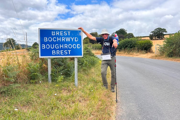 Grandad John Parry at Boughrood Brest in Powys