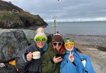 Pembrokeshire woman's chilly fundraiser raises £2,000 for Wales Air Ambulance