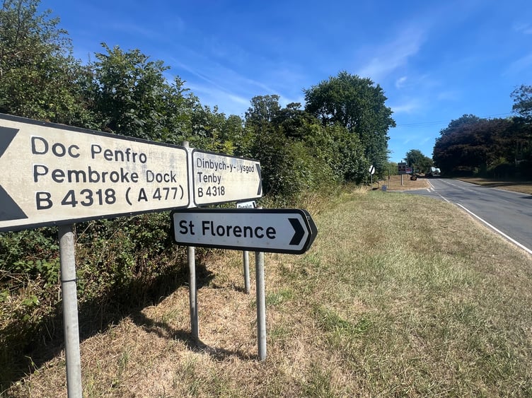 A local county councillor is urging people to help support a safer walking and cycling route between neighbouring St Florence and Tenby.