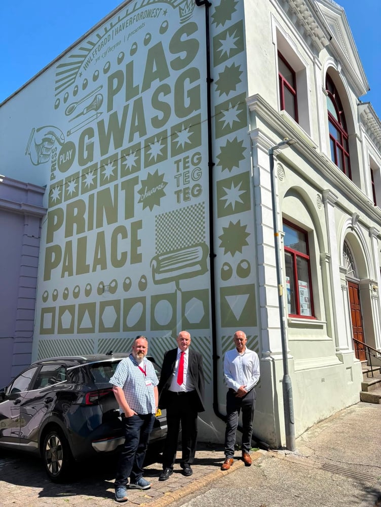 Works are progressing with a community initiative redevelopment of Haverfordwest’s former Temperance Hall