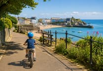 The safest spots in Tenby for a child's first bike ride
