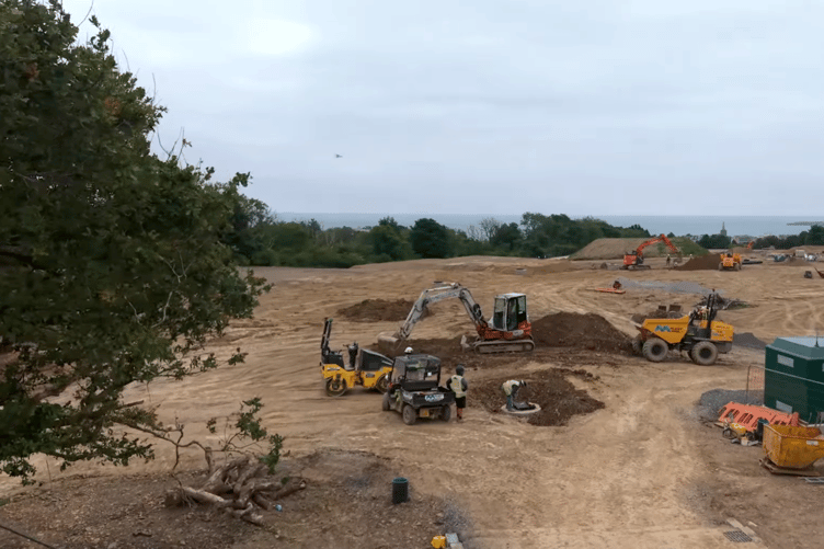 Pembrokeshie County Council have given an update on the new housing development being built in Tenby.