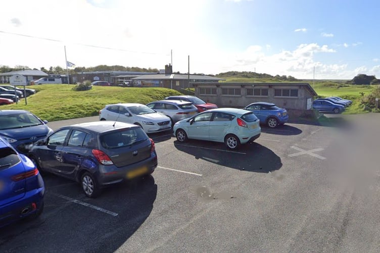 Tenby Golf Club car park