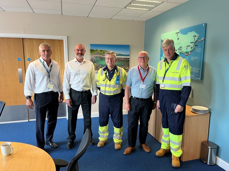 Mr Davies, Conservative Senedd Member for Ceredigion Penfro, visited RWE’s Pembroke Power Station