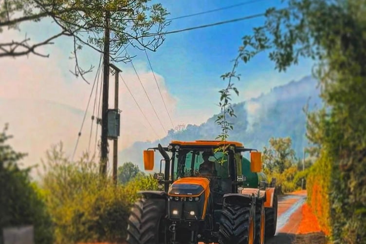 Llandovery wildfire